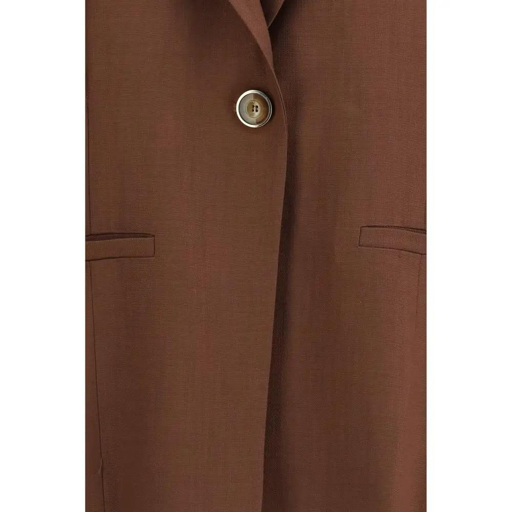 PINKO Brown Viscose Jackets And Coat