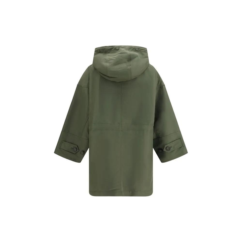 Trench-coat bicolore en coton Max Mara