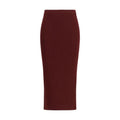 Jupe midi en viscose bordeaux Max Mara