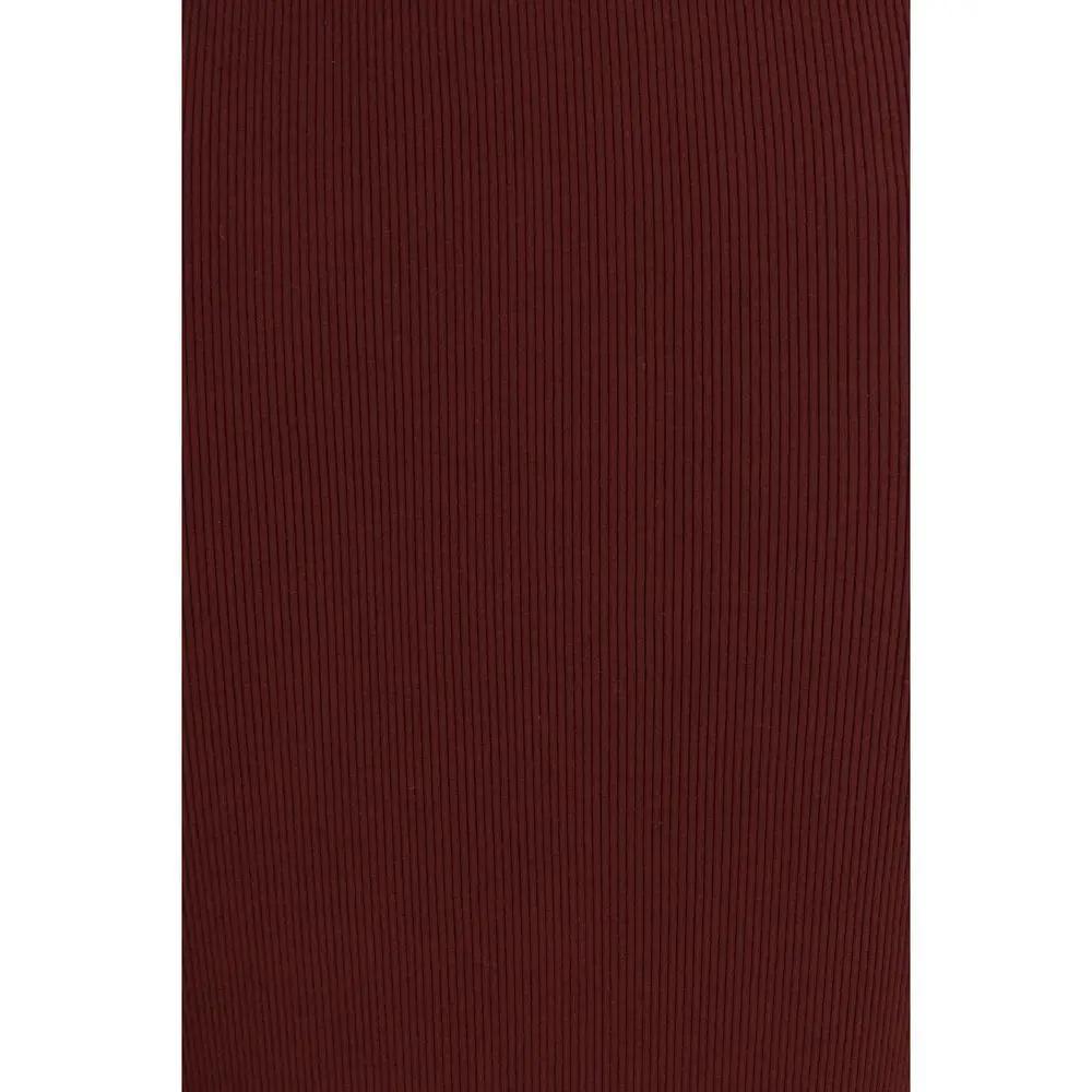 Jupe midi en viscose bordeaux Max Mara