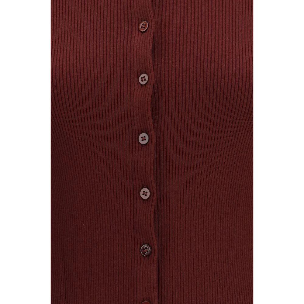 Max Mara Bordeaux Viscose Cardigan