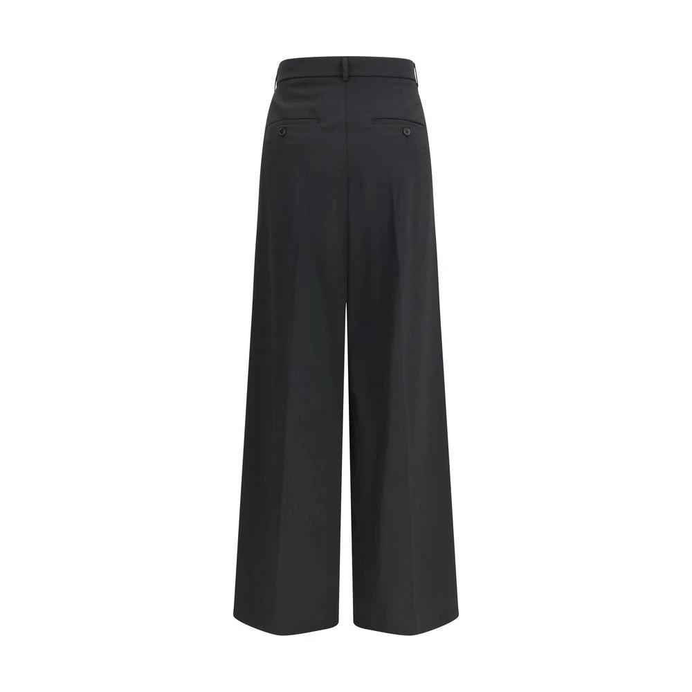 Max Mara Black Polyester Casual Pants