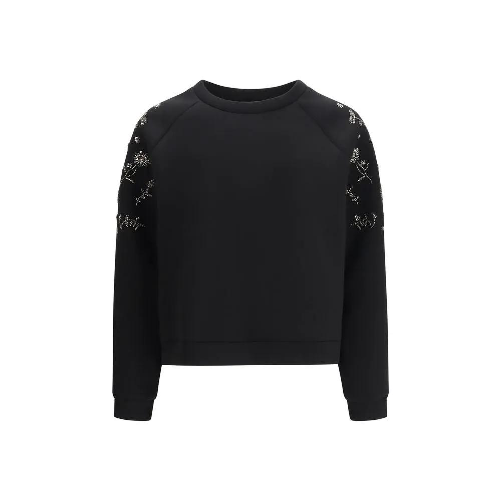 Max Mara Black Polyester Sweatshirt