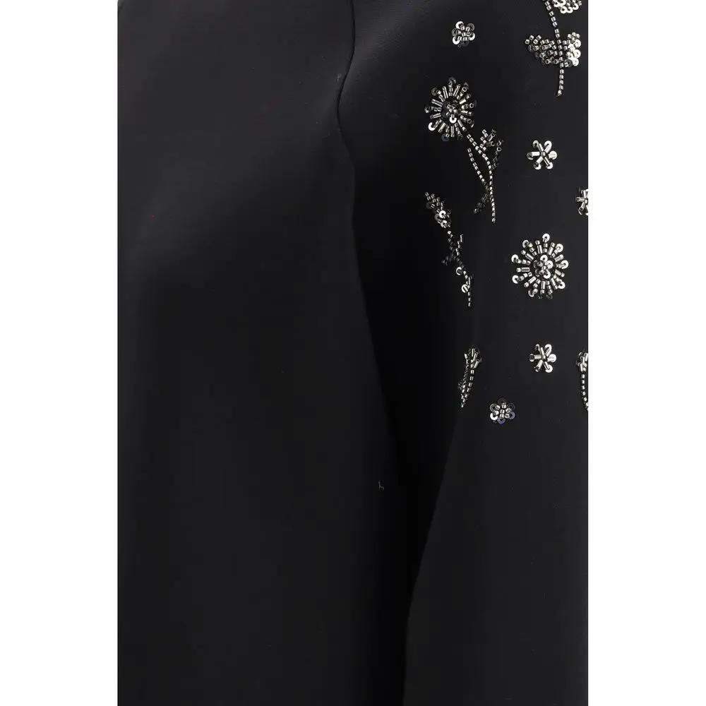 Max Mara Black Polyester Sweatshirt