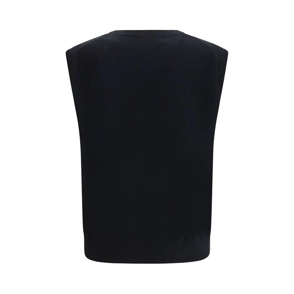 Extreme Cashmere Extreme Cashmere Black Elastane Sleeveles Sweater