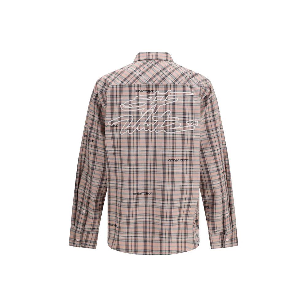 Chemise en coton multicolore Off-White à motifs