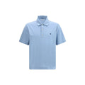 Polo Ferragamo bleu en coton