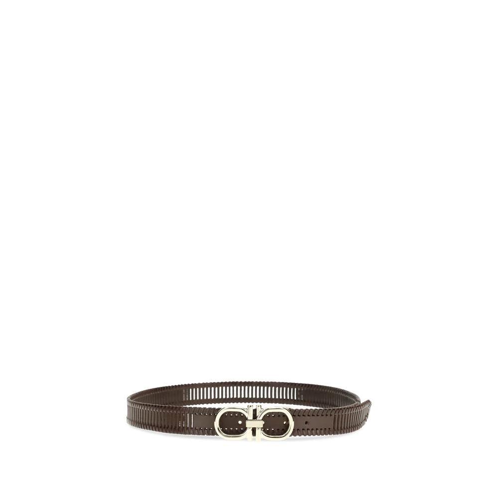 Ceinture Ferragamo Bos Taurus Regular en cuir de veau marron