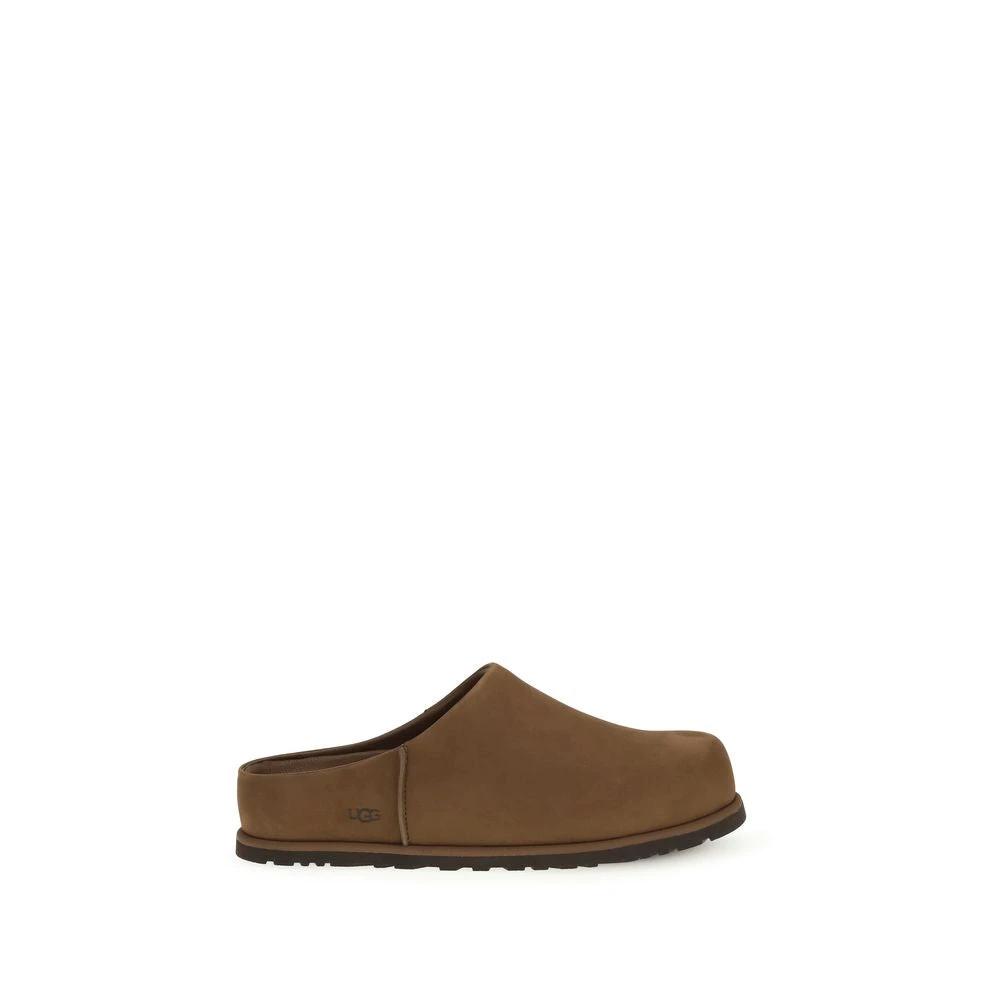 Mules UGG Bos Taurus en cuir de veau marron