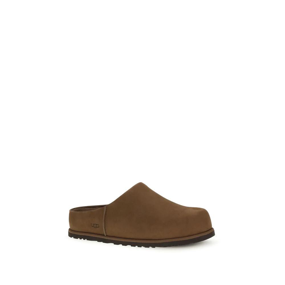 Mules UGG Bos Taurus en cuir de veau marron