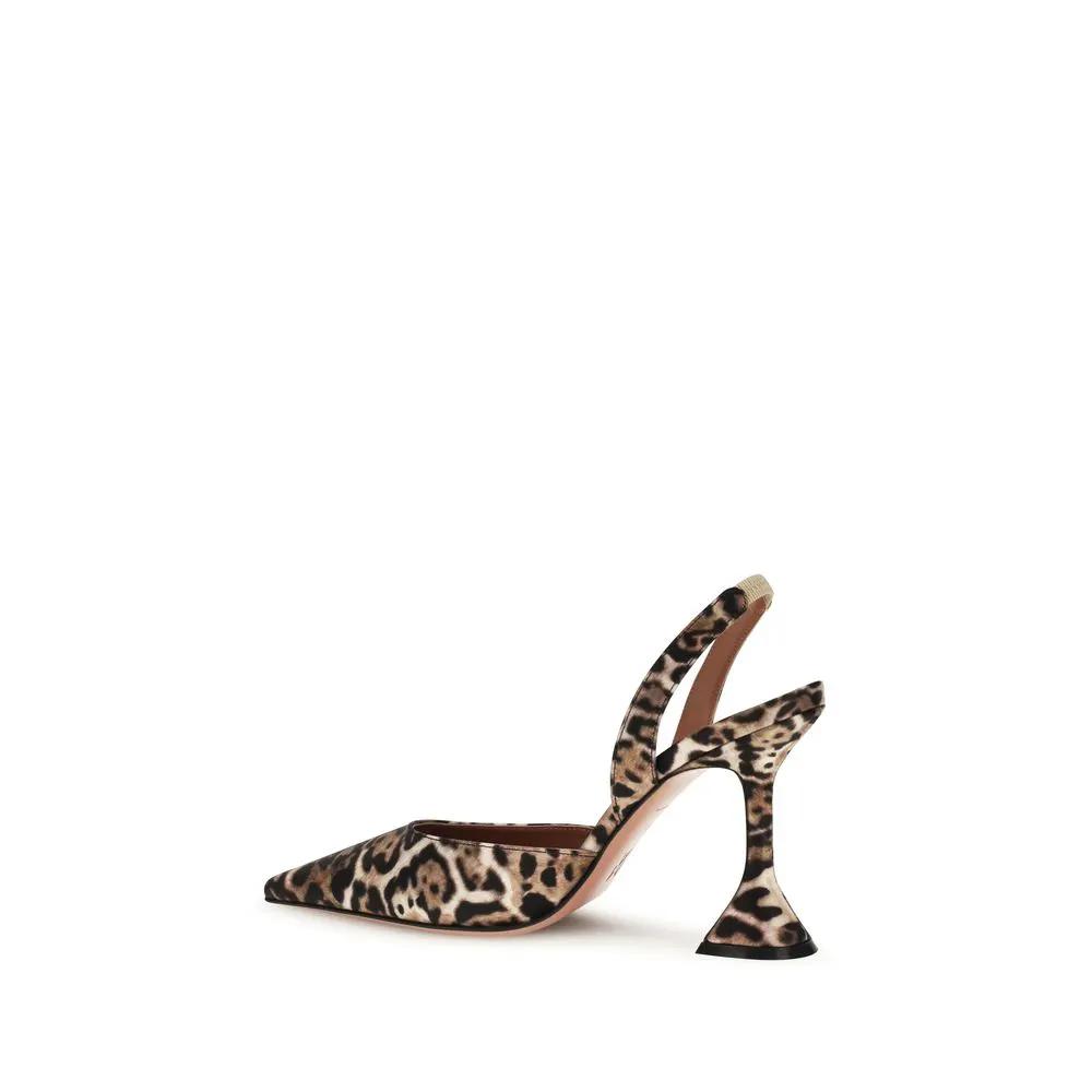 Amina Muaddi Multicolor Silk High Heel Pumps
