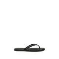 Sandales tongs Prada Bos Taurus en cuir de veau noir