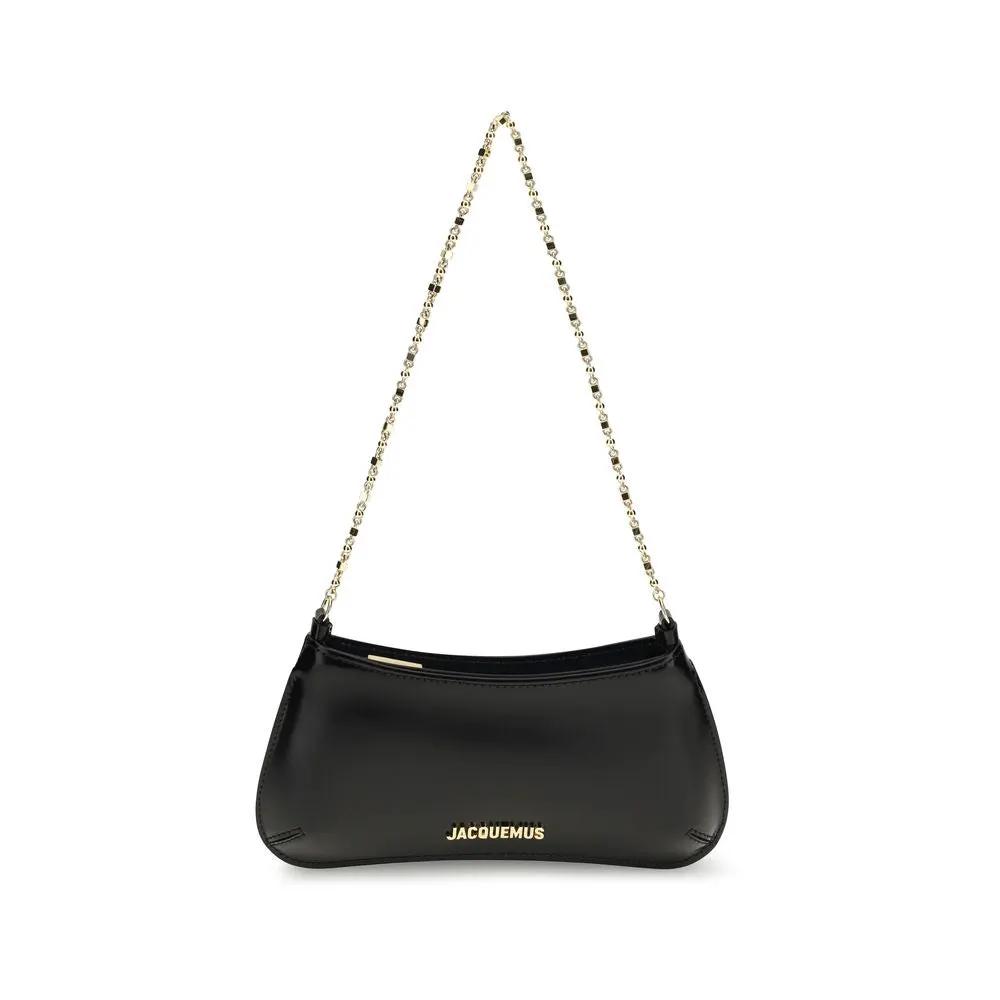 Jacquemus Black Calf Leather Bos Taurus Shoulder Bag