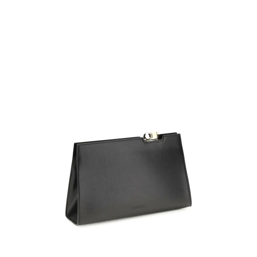 Sac bandoulière Jacquemus Bos Taurus en cuir de veau noir