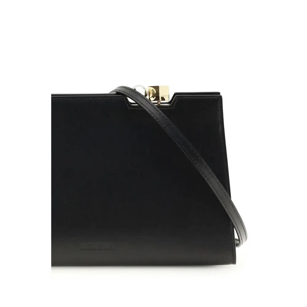 Sac bandoulière Jacquemus Bos Taurus en cuir de veau noir
