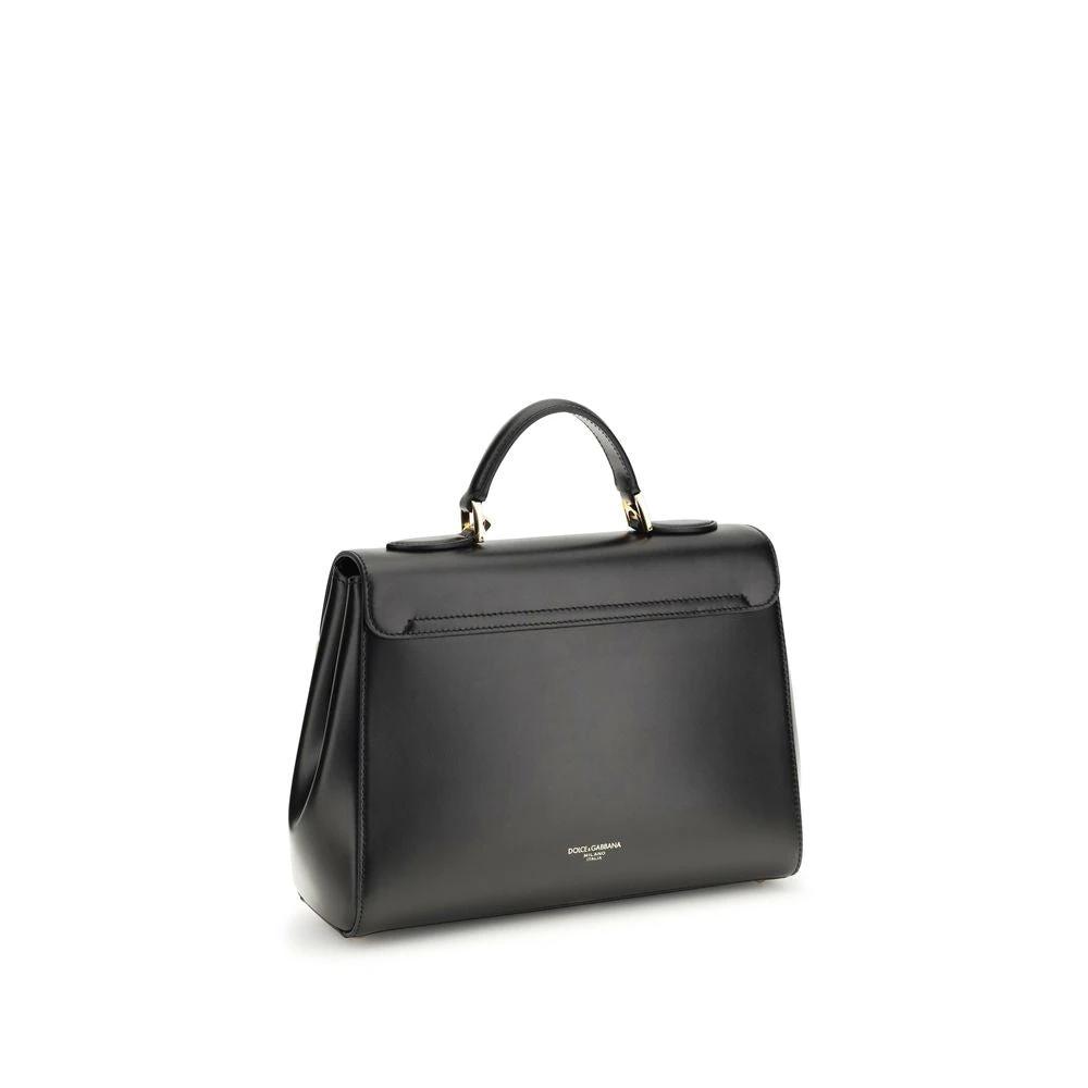Sac bandoulière Bos Taurus en cuir de veau noir Dolce &amp; Gabbana