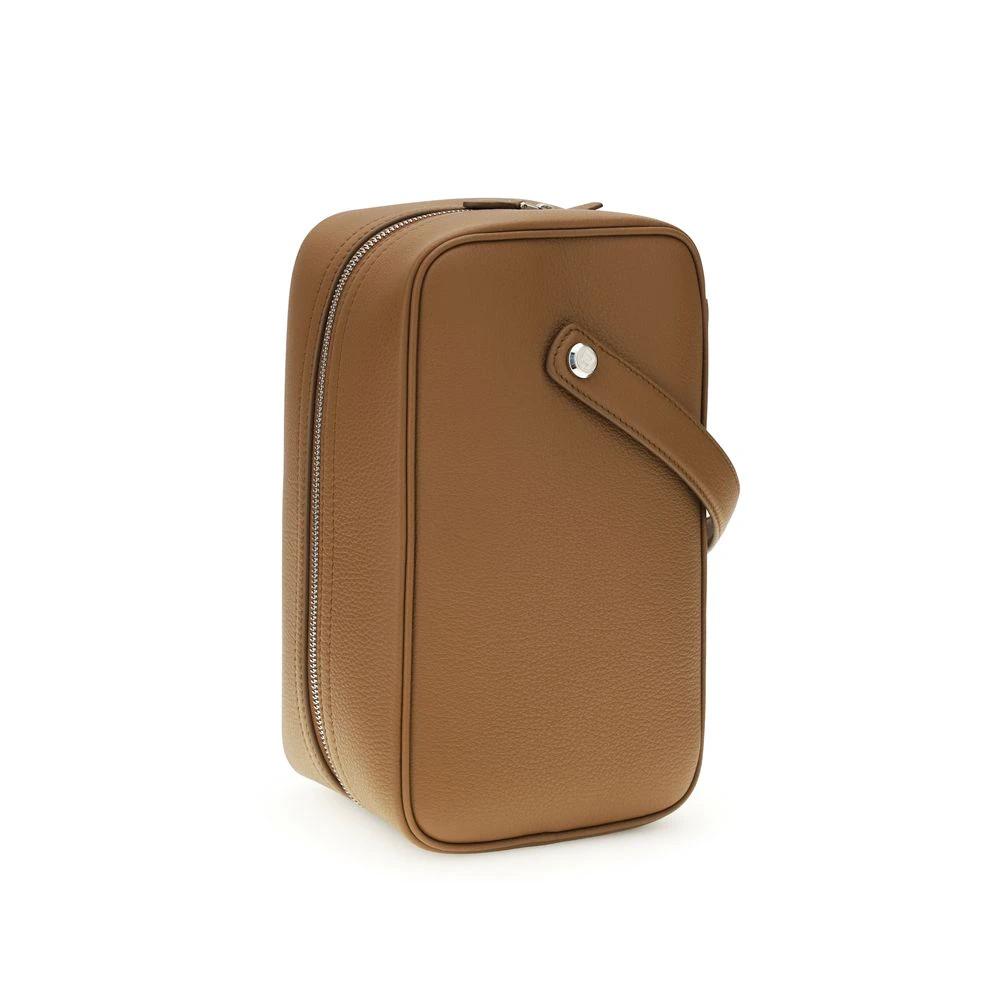 Sac à main Dolce & Gabbana Bos Taurus en cuir de veau marron