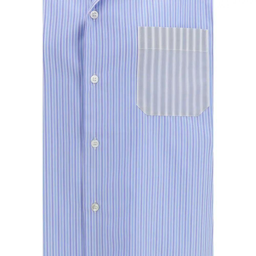 Chemise Marni bleue en coton à motifs