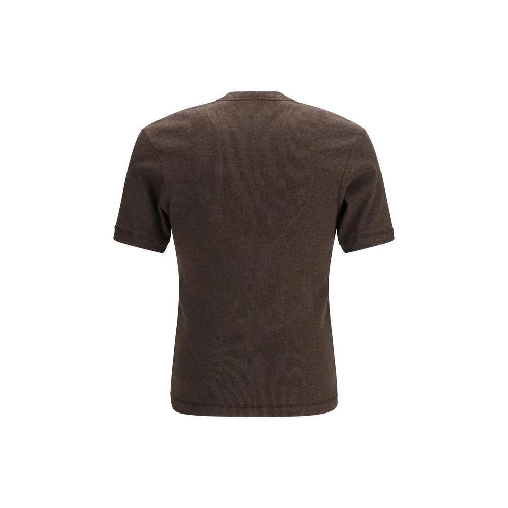 T-shirt en coton marron Magliano