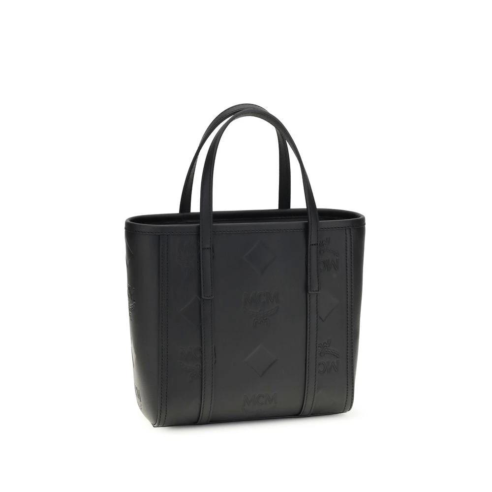 MCM Black Calf Leather Bos Taurus Shoulder Bag
