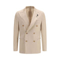 Blazer en coton beige Lardini