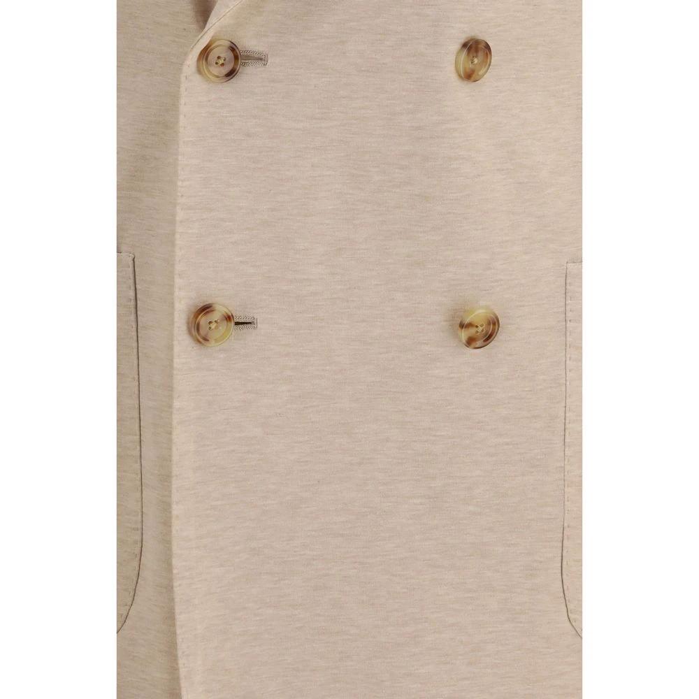 Blazer en coton beige Lardini