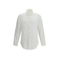 Finamore White Linen Dress Shirt