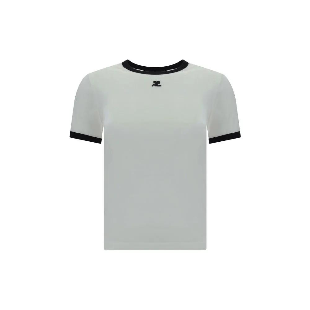Courrèges White Cotton T-Shirt