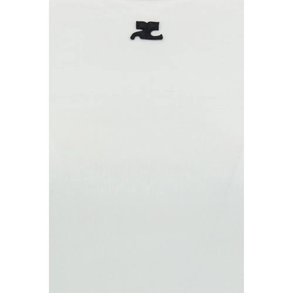 Courrèges White Cotton T-Shirt