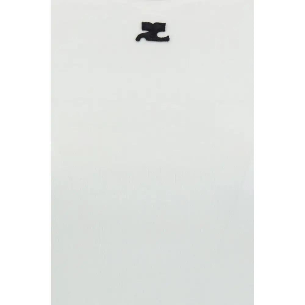 Courrèges White Cotton T-Shirt