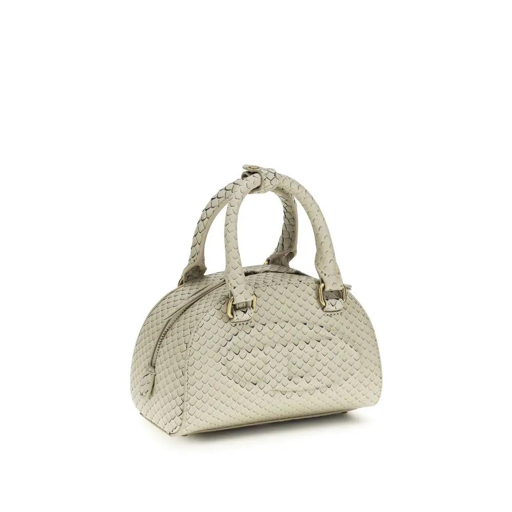 Women’s Mini Leather Handbag – Diesel 1DR Dome Bag Chain Strap SS26