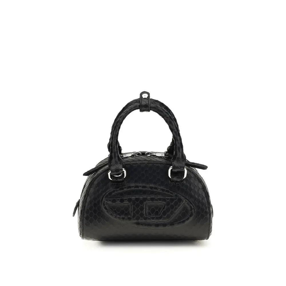 Women’s Mini Leather Handbag – Diesel 1DR Dome Mini Bag Chain Strap SS26