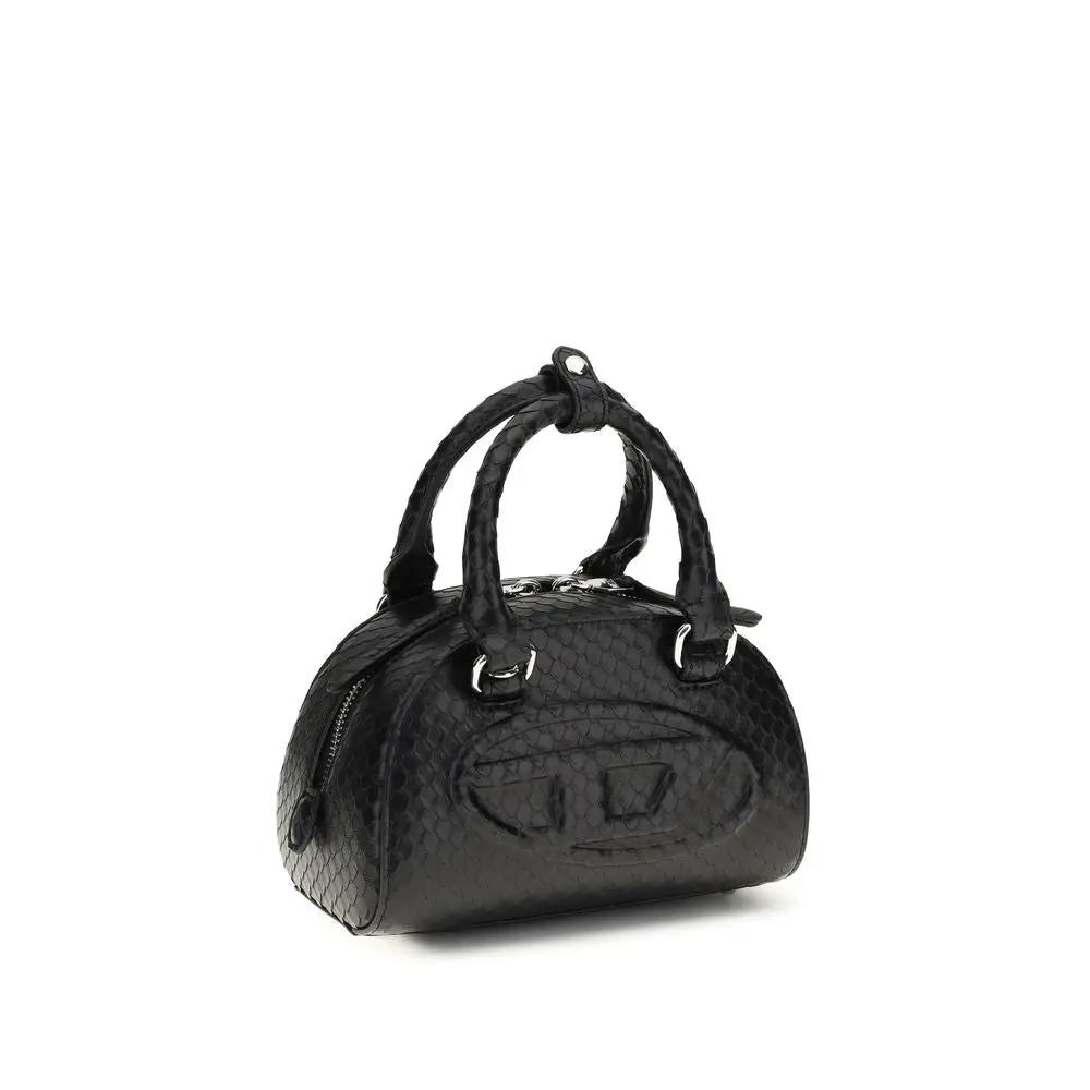 Women’s Mini Leather Handbag – Diesel 1DR Dome Mini Bag Chain Strap SS26