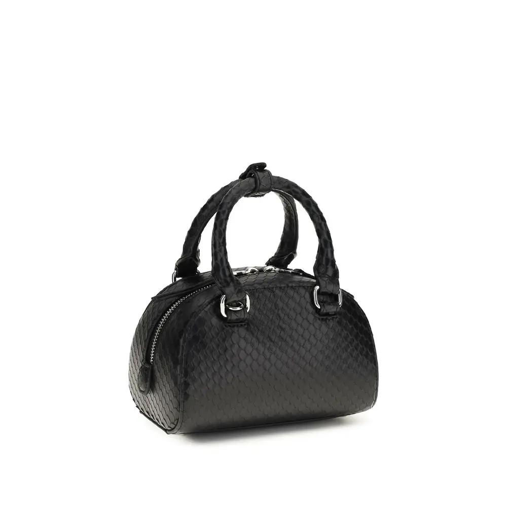 Women’s Mini Leather Handbag – Diesel 1DR Dome Mini Bag Chain Strap SS26