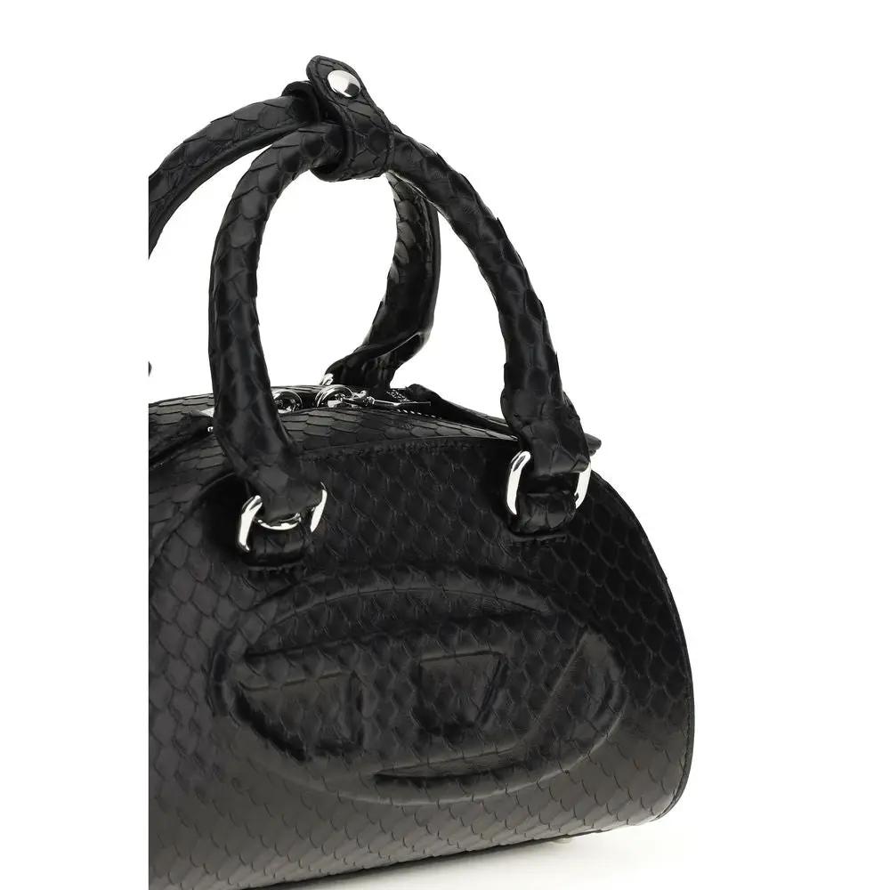 Women’s Mini Leather Handbag – Diesel 1DR Dome Mini Bag Chain Strap SS26
