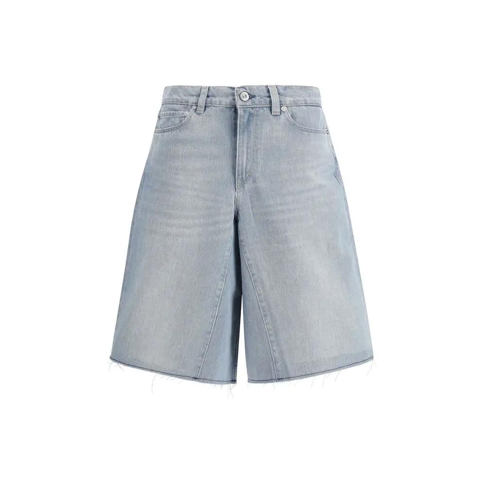 Notre short bermuda en coton bleu héritage