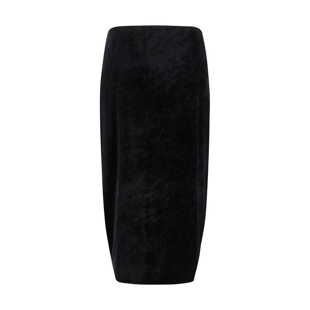 Jupe longue Valentino en viscose noire