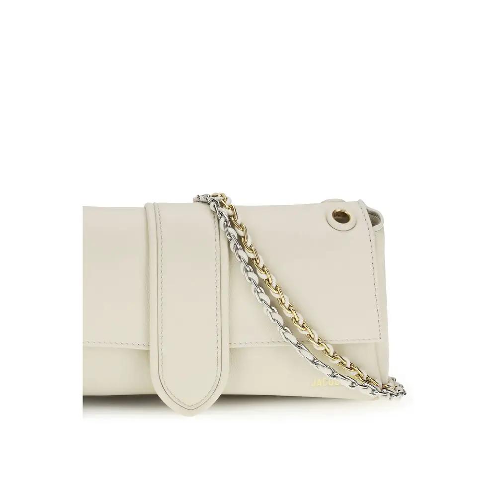 Sac bandoulière Jacquemus Bos Taurus en cuir de veau beige
