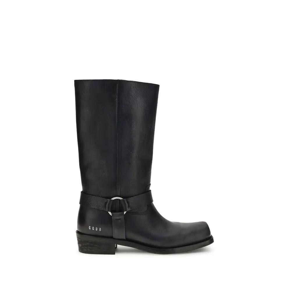 Bottines Golden Goose Bos Taurus en cuir de veau noir