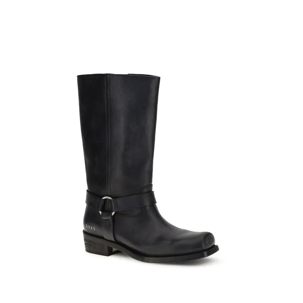 Bottines Golden Goose Bos Taurus en cuir de veau noir