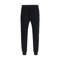 Pantalon décontracté en coton noir Prada