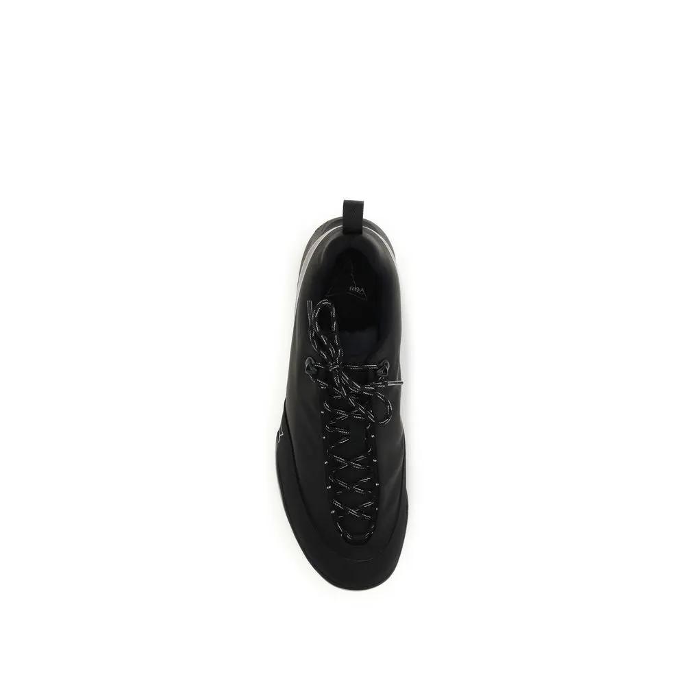 ROA Black Nylon Athletic Sneakers