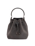 Seau Jimmy Choo Bon Bon en daim gris foncé