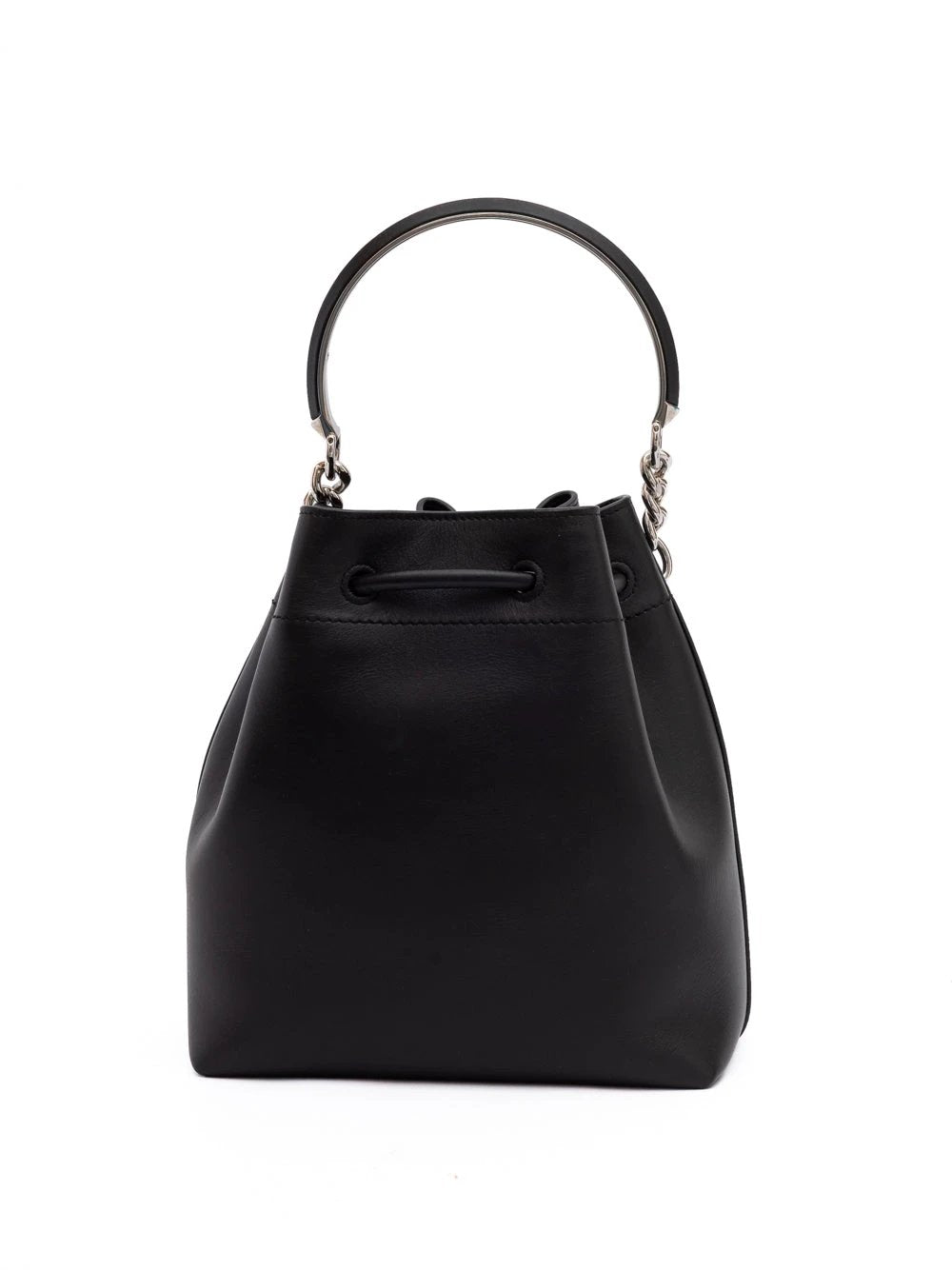 Seau Jimmy Choo Bon Bon en cuir noir