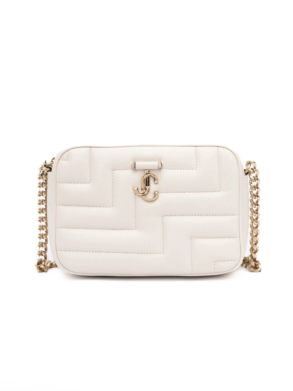 Sac bandoulière Jimmy Choo Avenue en cuir blanc