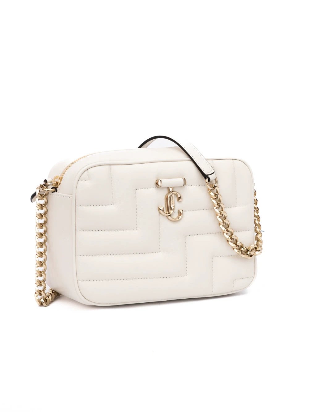 Sac bandoulière Jimmy Choo Avenue en cuir blanc