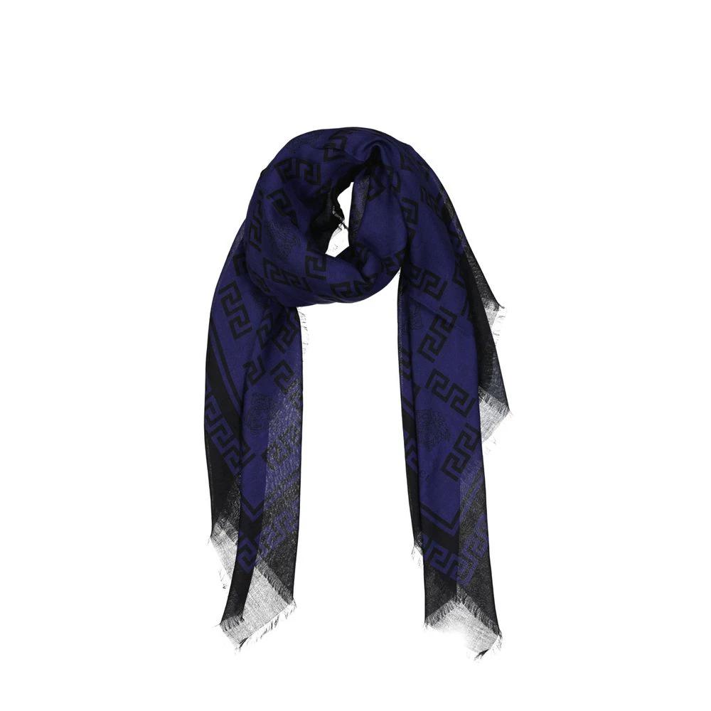 Écharpe Versace en modal bleu