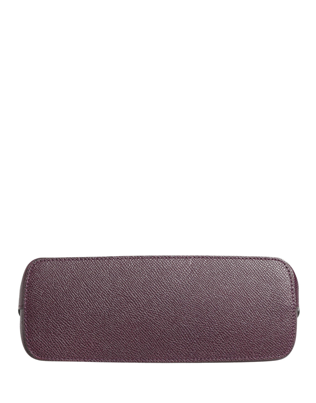 Portefeuille zippé Dolce & Gabbana en cuir violet foncé avec logo DG
