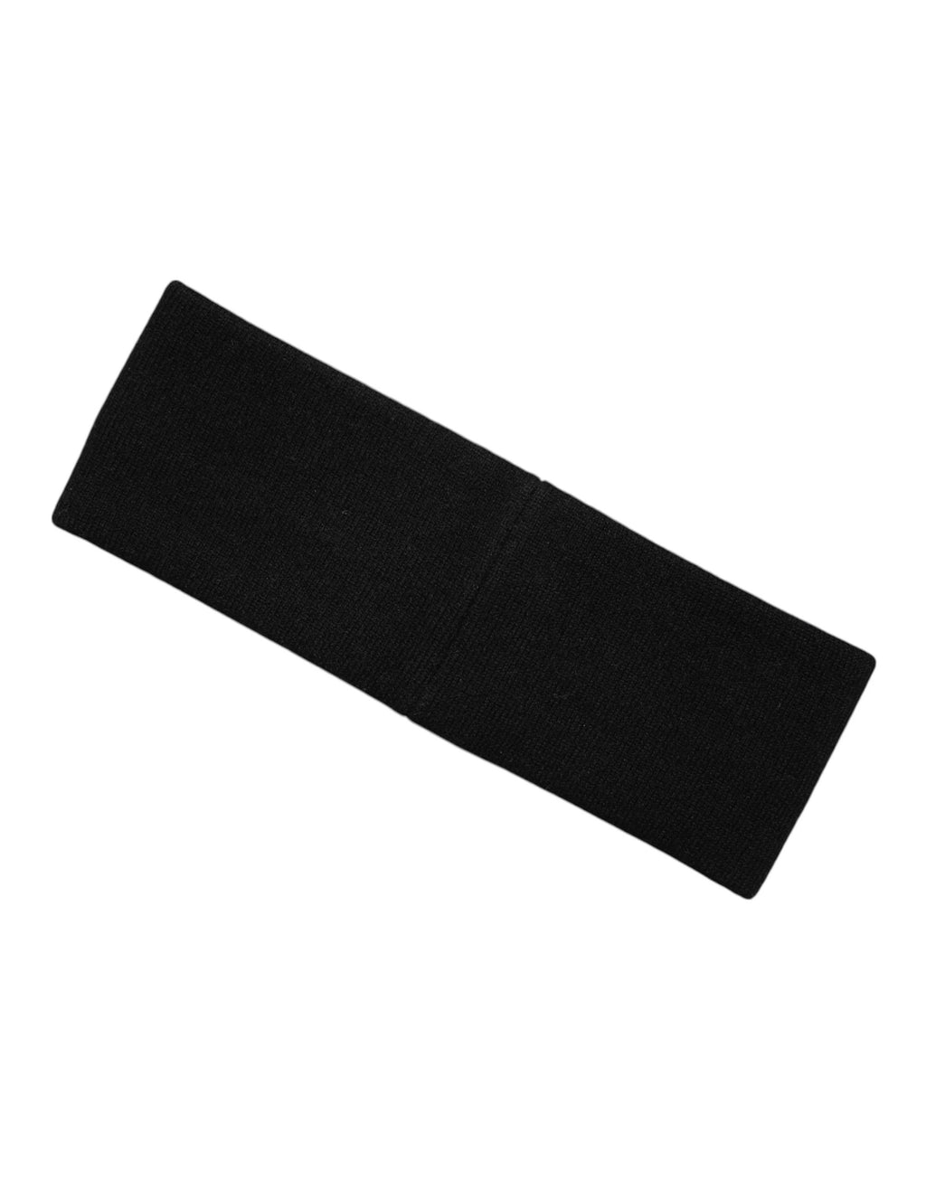 Dolce & Gabbana Homme Cachemire Noir Blanc Bandeau Bonnet à Logo