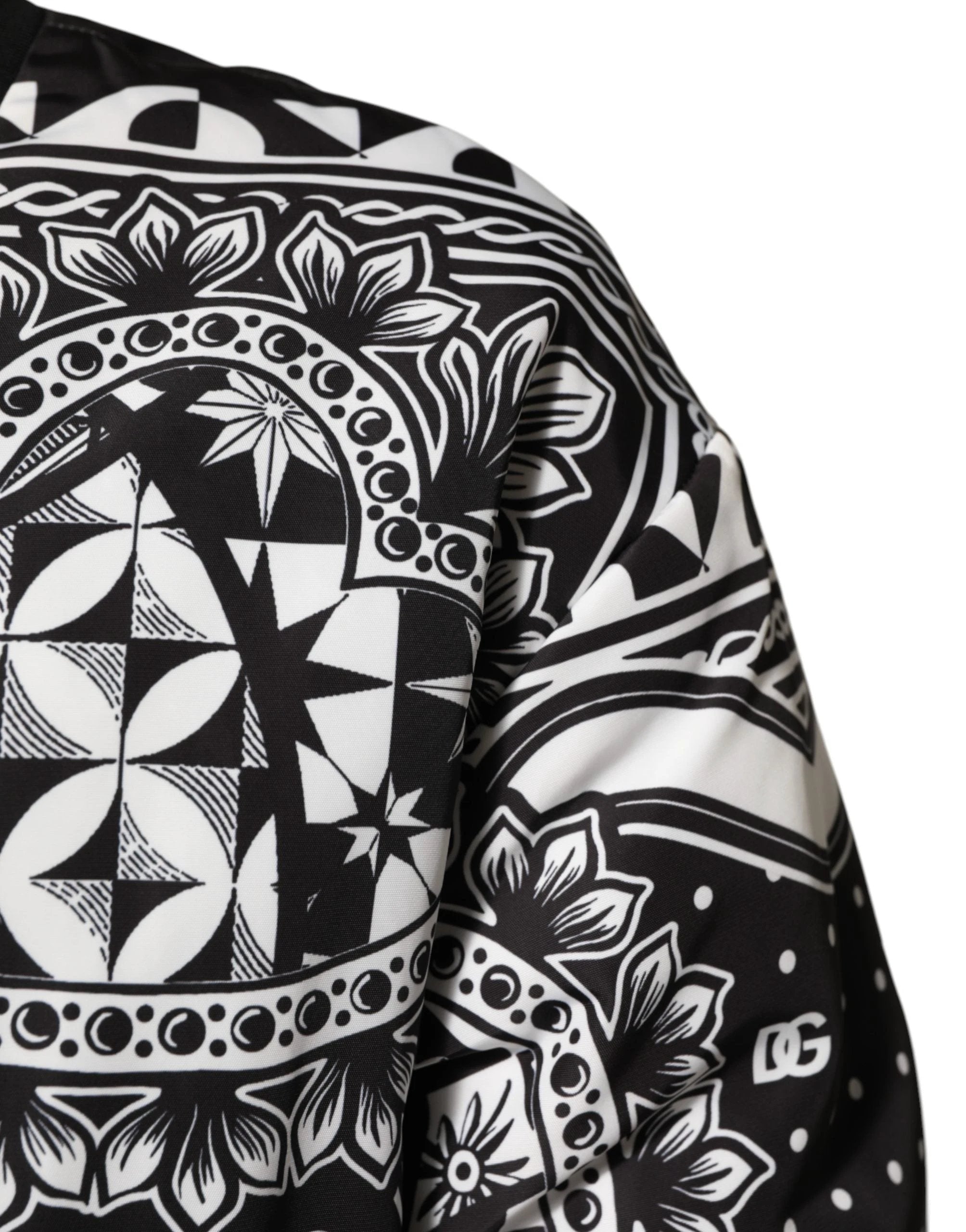 Blouson Homme Dolce & Gabbana Motif Bandana Noir et Blanc